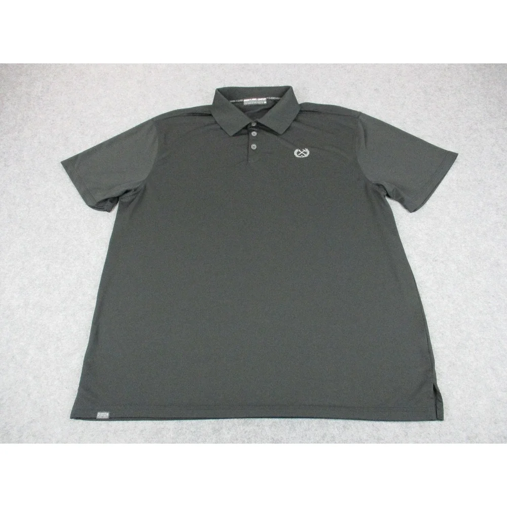 Dixxon Flannel Polo Shirt Mens 3XL XXXL Black White O Sport Performance Golf